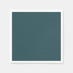 Serviette En Papier Couleur solide Turquoise profonde
