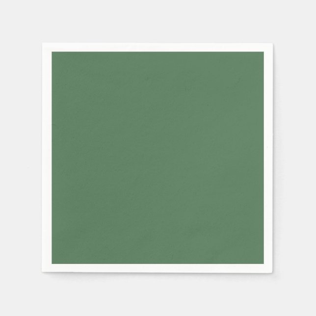 Serviette En Papier Couleur uni clair Moss Green (Devant)