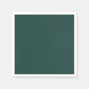 Serviette En Papier Couleur uni vert émeraude foncé