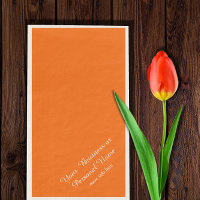 couleur unie néon orange -personnalisées