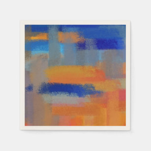 Serviette En Papier Couleurs Abstraites Peinture #2