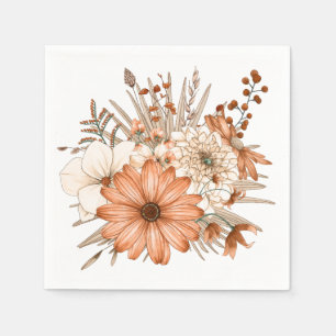 Serviette En Papier Couleurs automnales Florales Volage Thanksgiving