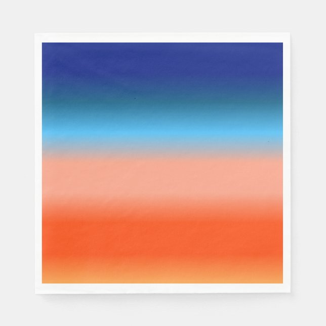 Serviette En Papier Couleurs du lever du soleil (Devant)