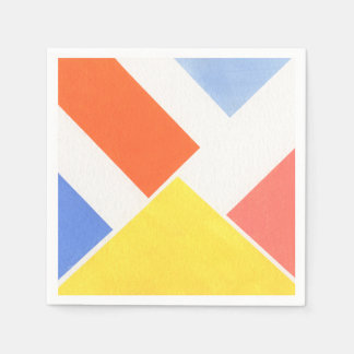 Serviette En Papier Couleurs minimalistes