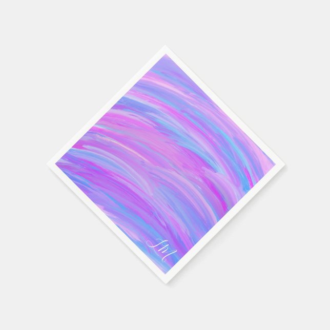 Serviette En Papier Couleurs peintes Papier personnalisé serviette (Coin)