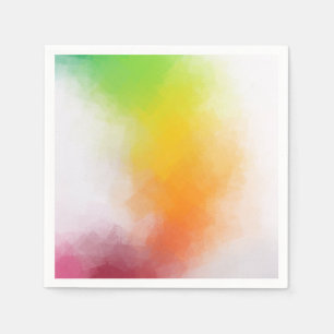 Serviette En Papier Couleurs vives et modernes personnalisées Modèle d