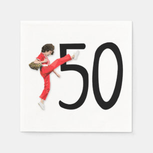 Serviette En Papier Coup de pied 50