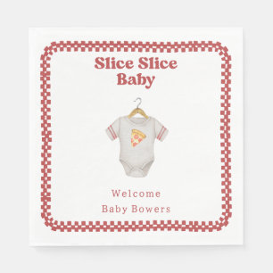 Serviette En Papier Coupe Baby shower Pizza Neutral