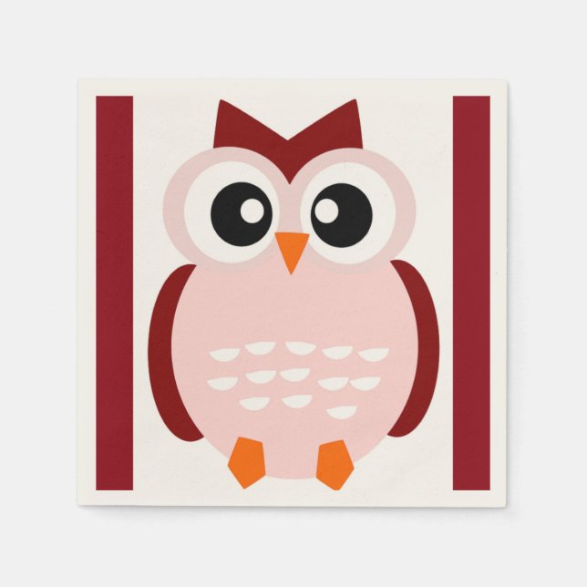SERVIETTE EN PAPIER COUPER OWL (Devant)