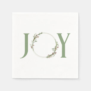 Serviette En Papier Couronne minimale de peinture à l'aquarelle botani