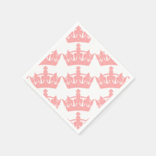 Serviette En Papier Couronne Royale de la Princesse Anglaise Rose