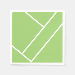 Serviette En Papier Court de tennis vert moderne Napkin