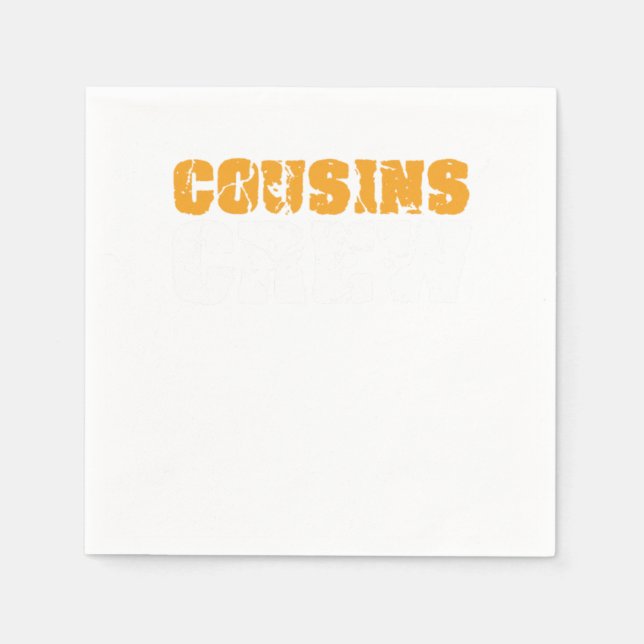 Serviette En Papier Cousins Crew Soeur Frère Tante Oncle Famille Cadea (Devant)