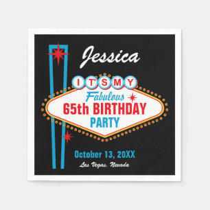 Serviette En Papier Coutume de Las Vegas