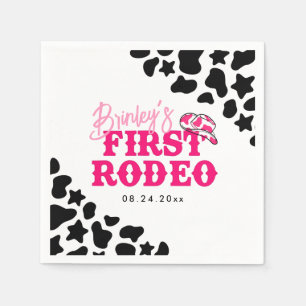 Serviette En Papier Cowgirl Disco Rose Premier Rodéo