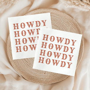 Serviette En Papier Cowgirl du désert dernier rodéo