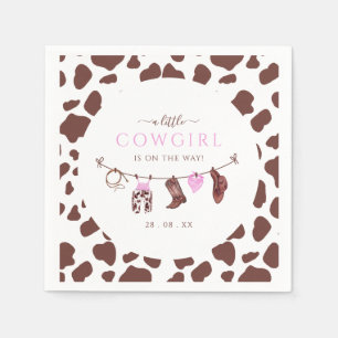 Serviette En Papier Cowgirl Wild West Rodeo Western fille Baby shower