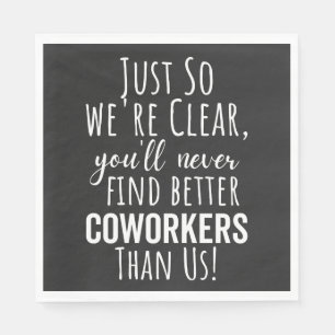 Serviette En Papier Coworker   Moving   Leaving