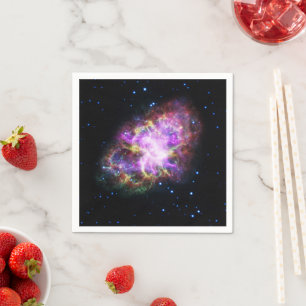 Serviette En Papier Crabe Nebula Supernova Remnant Hubble Composite
