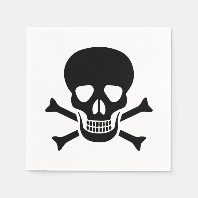 Serviette En Papier Crâne humain (Devant)