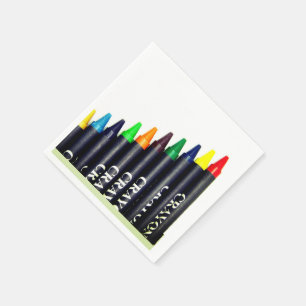 Serviette En Papier Crayons