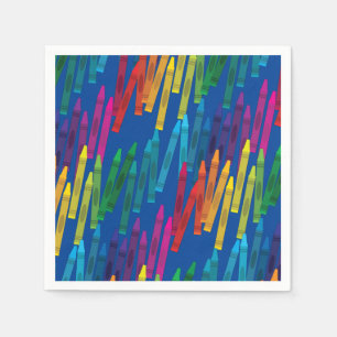 Serviette En Papier Crayons Anniversaire de enfant Party Art joli colo
