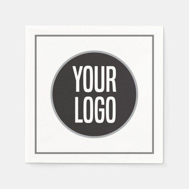 Serviette En Papier Create Business Logo Paper Cocktail Napkin (Devant)