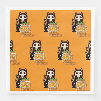Serviette En Papier 🎃 Creep It Napkins 🐱