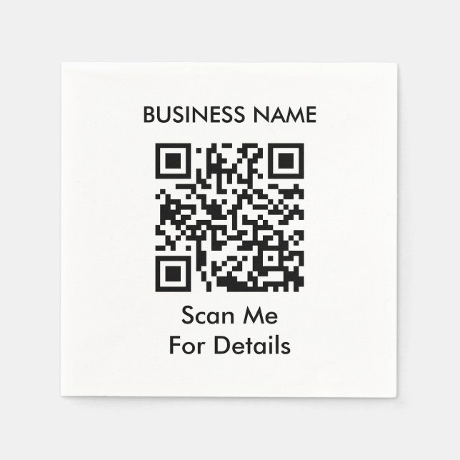 Serviette En Papier Créer votre propre code QR (Devant)