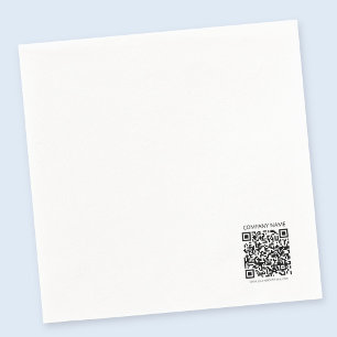Serviette En Papier Créer votre propre code QR   Noir et blanc
