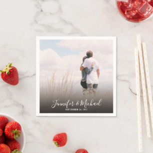 Serviette En Papier Créez vos propres mariés photo mariage de la marié