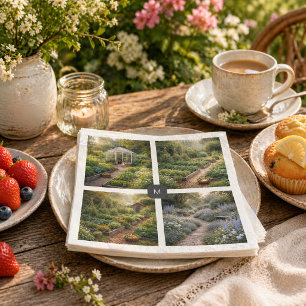 Serviette En Papier Créez vos propres photos de jardin monogrammées