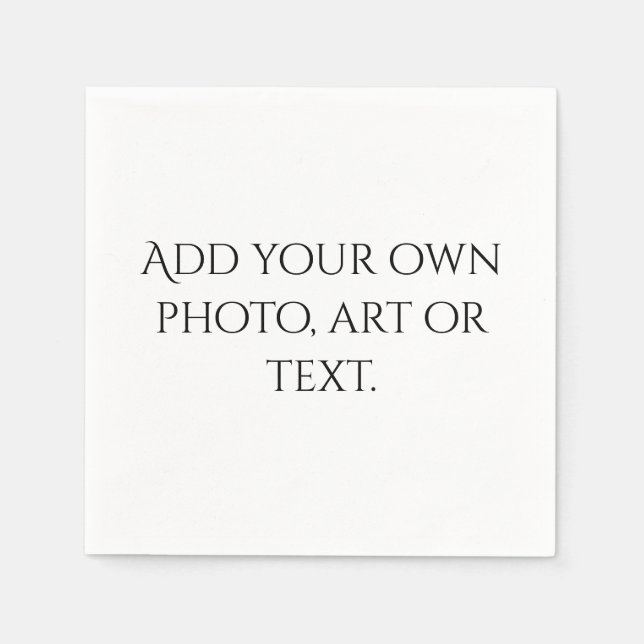 Serviette En Papier Créez Votre Propre Bébé de Mariage Fête de Shower  (Devant)