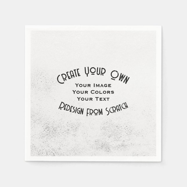 Serviette En Papier Créez votre propre conception personnalisée (Devant)