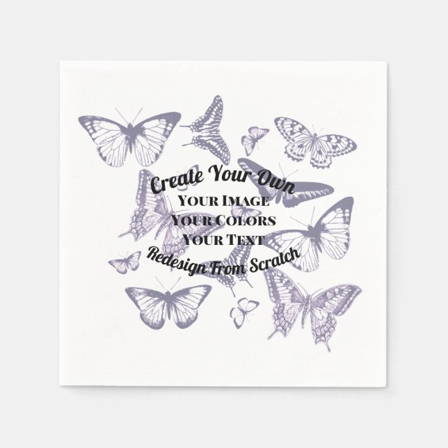 Serviette En Papier Créez votre propre conception personnalisée (Devant)