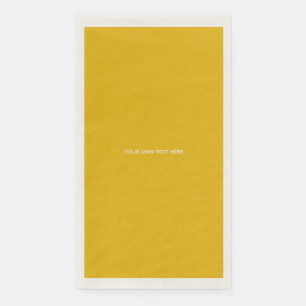 Serviette En Papier Créez Votre Propre Conception Personnalisée Jaune