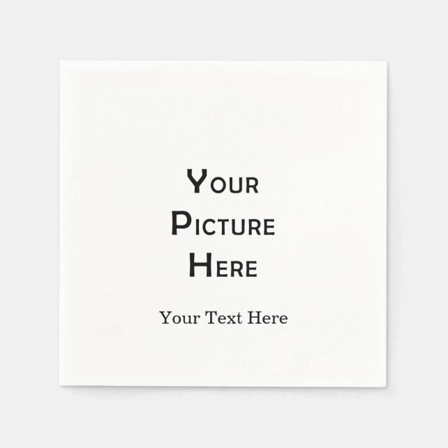 Serviette En Papier Créez votre propre conception photo Modèle vierge  (Devant)