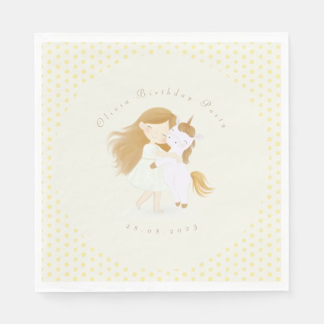 Serviette En Papier Créez votre propre fête d'anniversaire, Baby showe (Devant)