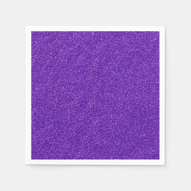 Serviette En Papier Créez votre propre Parties scintillant violette (Devant)
