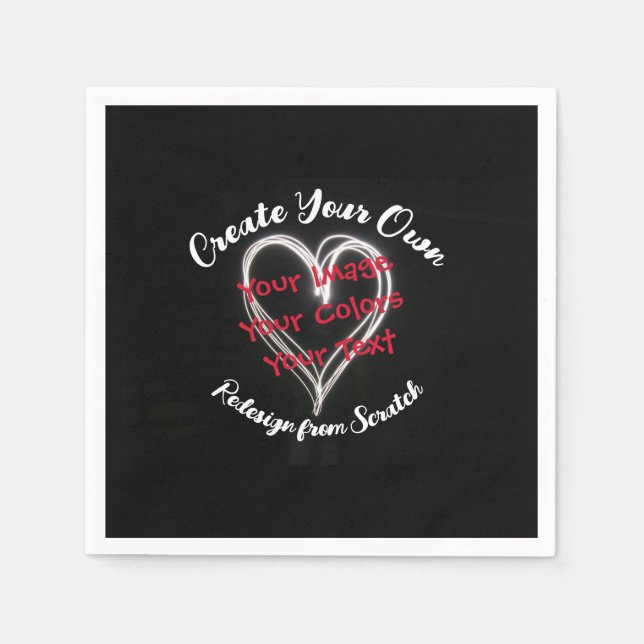 Serviette En Papier Créez votre propre personnalisation (Devant)