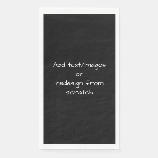 Serviette En Papier Créez Votre Propre Personnalisé (Devant)