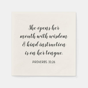 Serviette En Papier Créez votre propre texte biblique de calligraphie