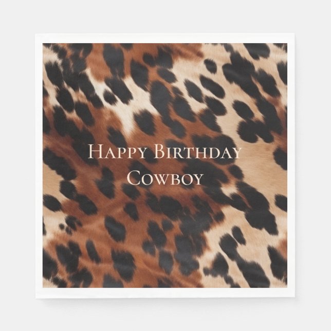 Serviette En Papier Crème Brown noir (Devant)