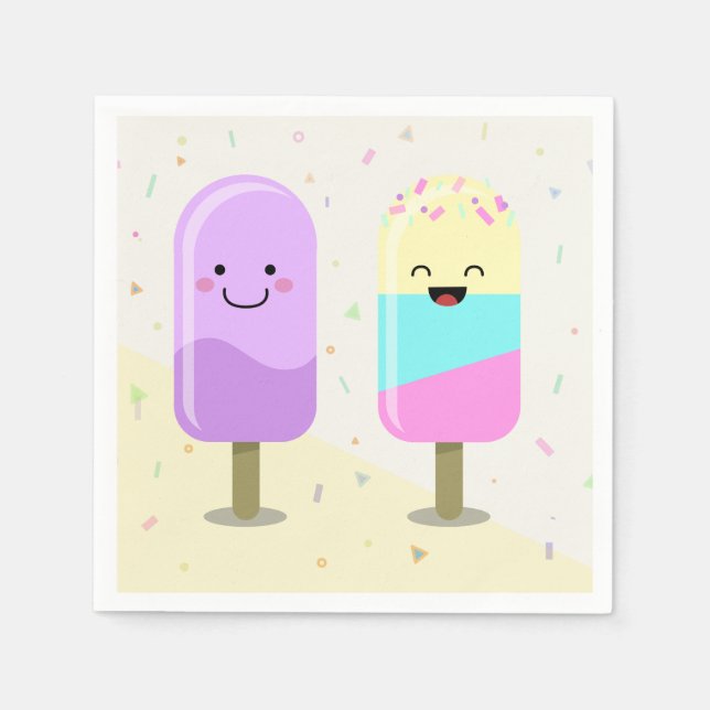 Serviette En Papier Crème glacée (Devant)