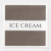 CRÈME GLACÉE Brun Chocolat Blanc Rayures