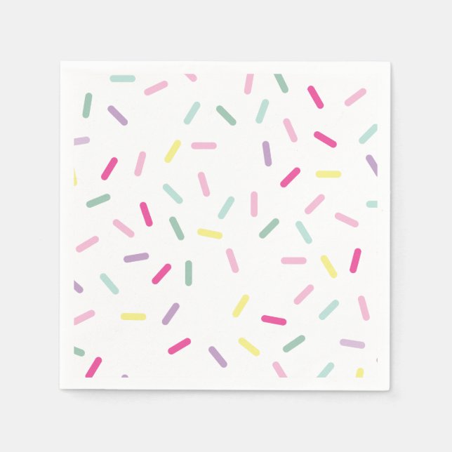 Serviette En Papier Crème glacée et arroses sucrées Un 1er anniversair (Devant)