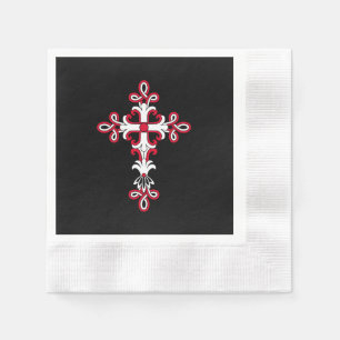 Serviette En Papier Croix chrétienne