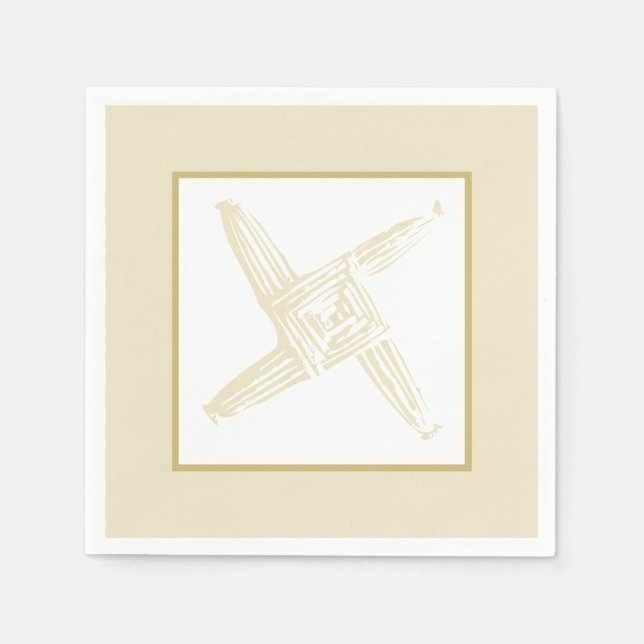 Serviette En Papier Croix de Saint-Brigid (Devant)
