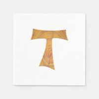 Croix de Tau franciscaine en bois