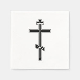 Serviette En Papier Croix orthodoxe